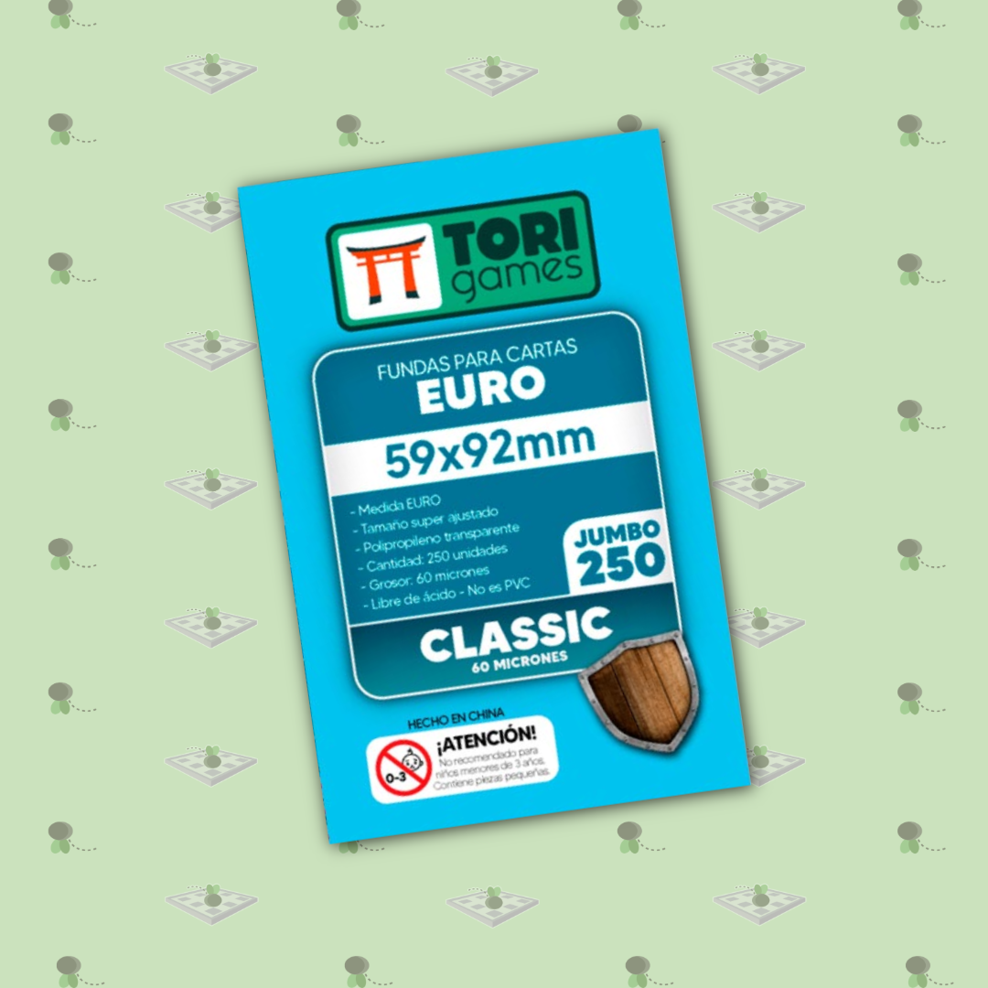 Fundas Tori EURO Classic Jumbo: 59x92mm – 250 Unidades