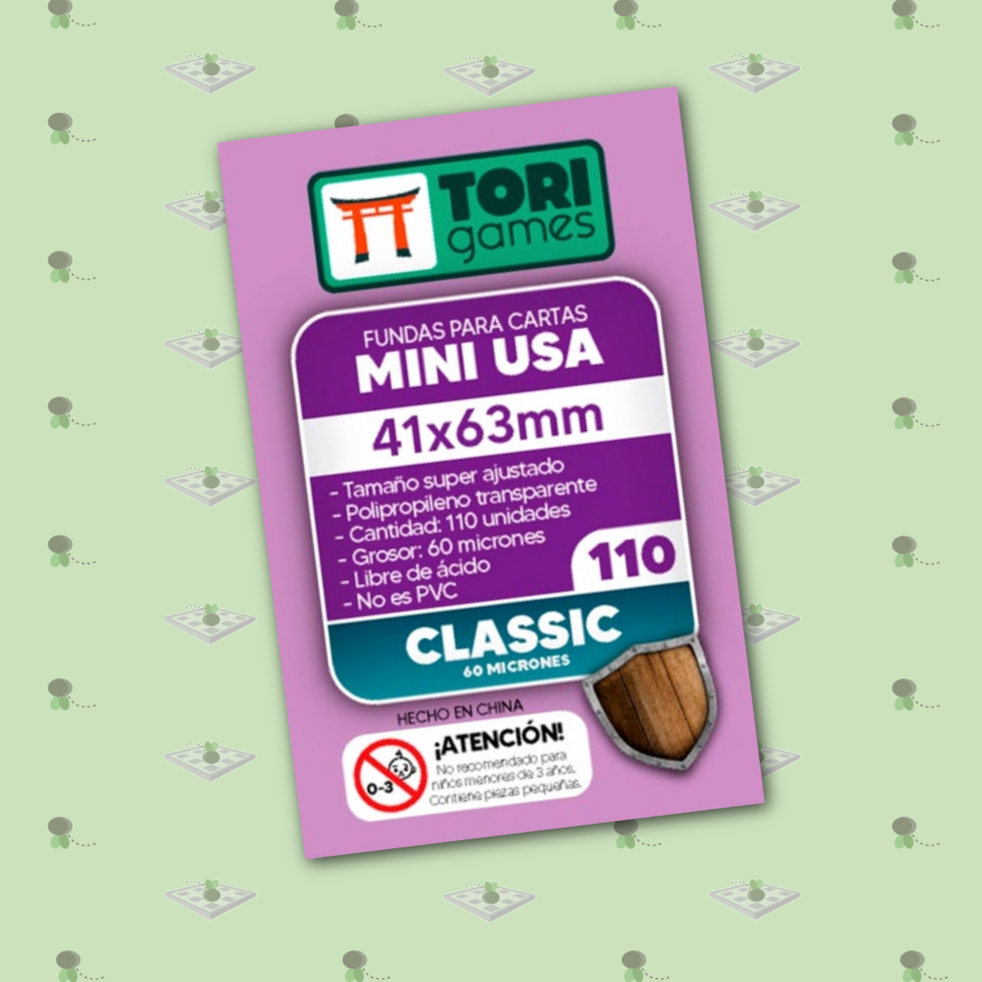 Fundas Tori MINI USA Classic: 41x63mm – 110 unidades