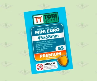 Fundas Tori MINI EURO Premium: 45x68mm – 55 unidades