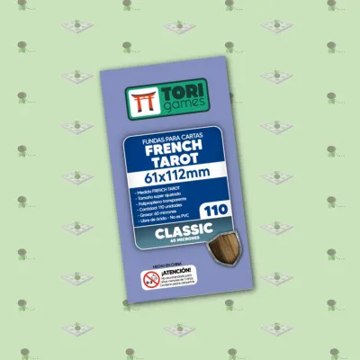 Fundas Tori FRENCH TAROT Classic: 61x112mm – 110 unidades